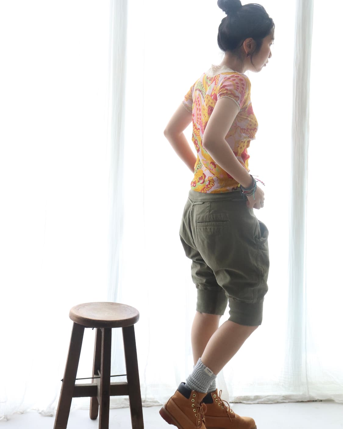[Kapital] Olive Sarouel Capri Pants 상품이미지5