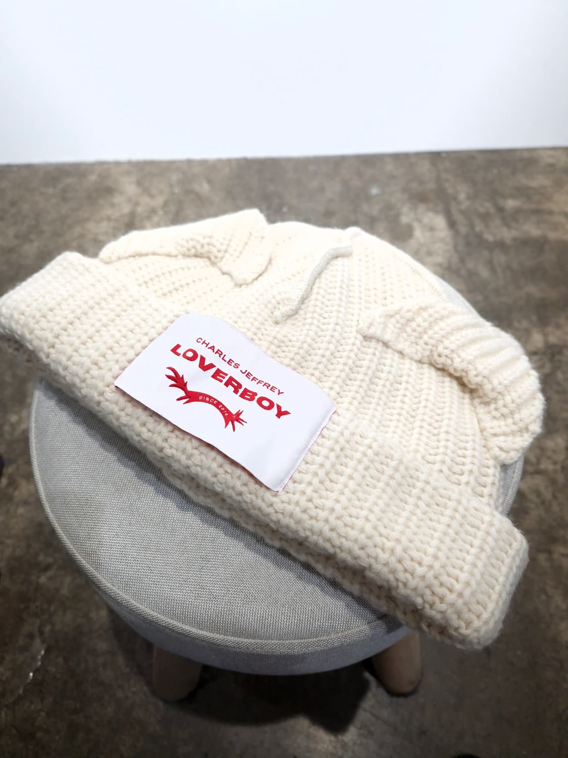 찰스제프리러버보이 청키 이어 비니 에크루 상품이미지2