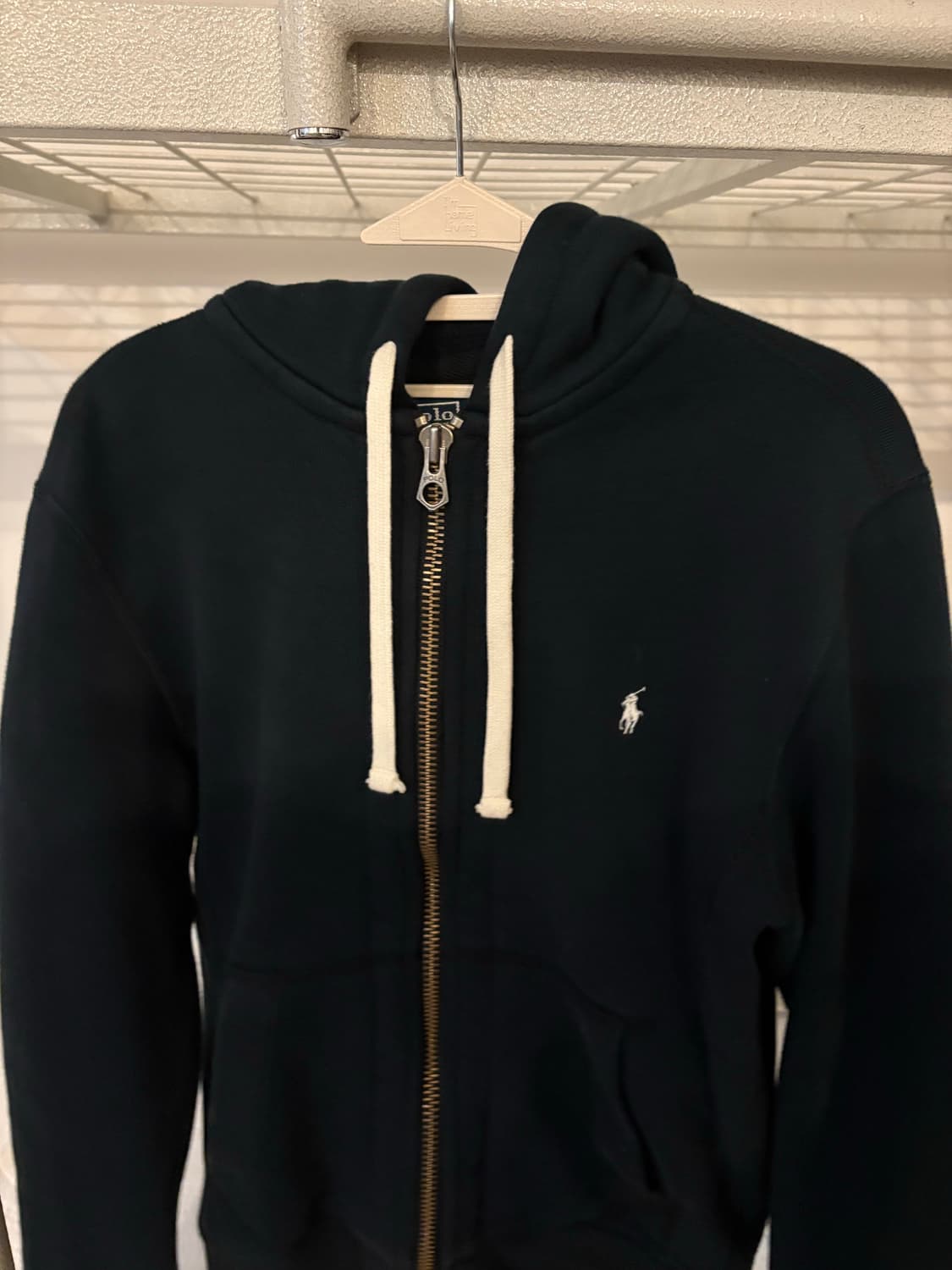 폴로 랄프로렌 블랙 써멀 투웨이 후드집업 상품이미지1