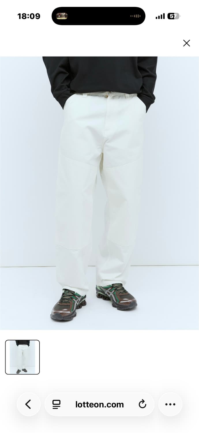 칼하트 더블니 와이드패널 팬츠 L (36정도) 상품이미지2