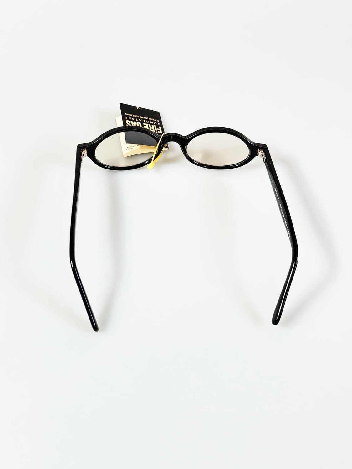 90s FIRE GAS 블랙 오벌 뿔테 투명 틴트 빈티지 선글라스 상품이미지5