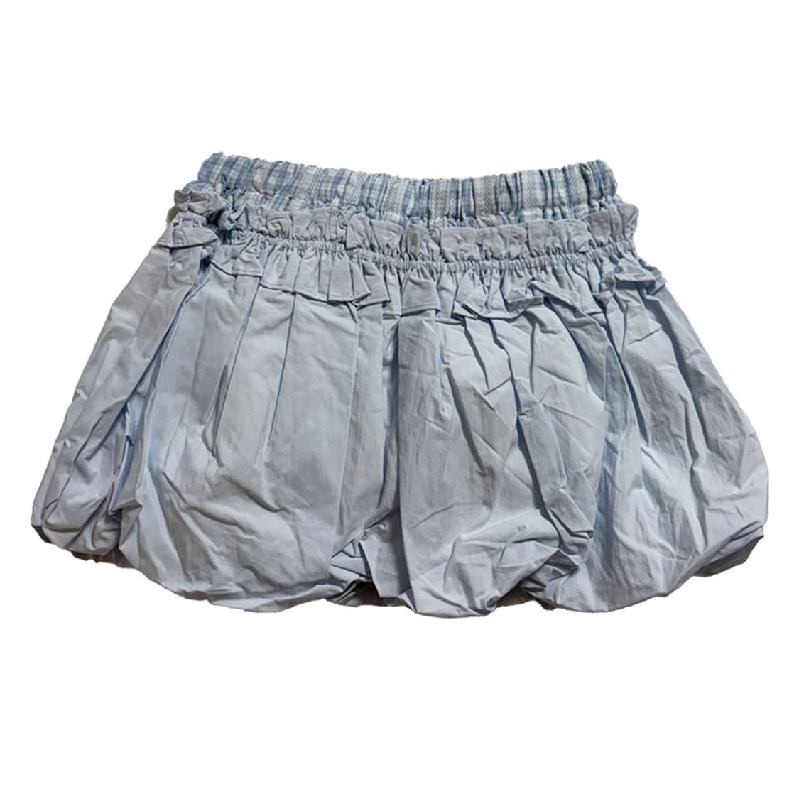 새상품 체크 펌킨 스커트 (소라) 상품이미지2