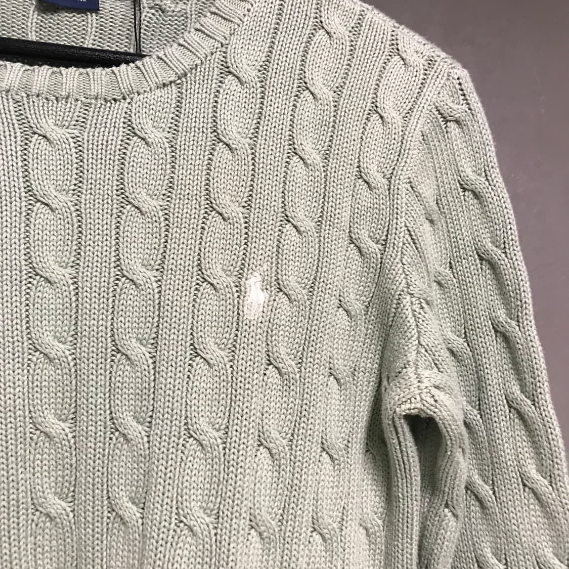 폴로 랄프로렌 케이블 니트 민트 M(W) 상품이미지4