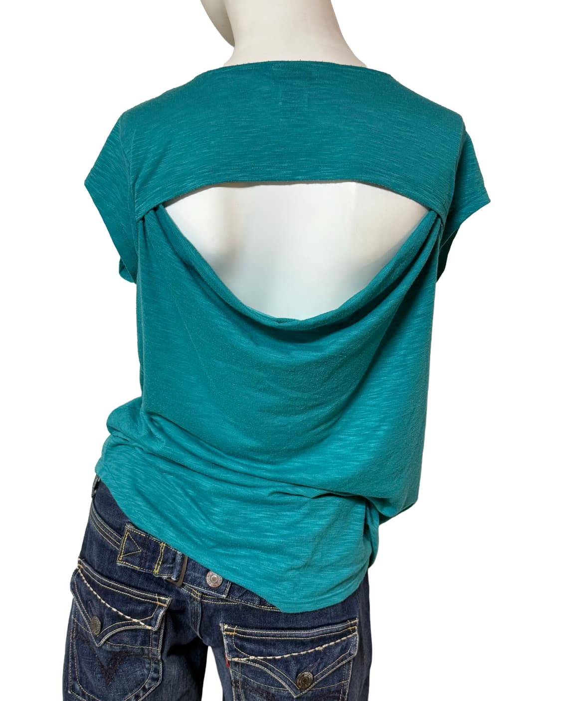 Y2k 백리스 민트 티셔츠 상품이미지2