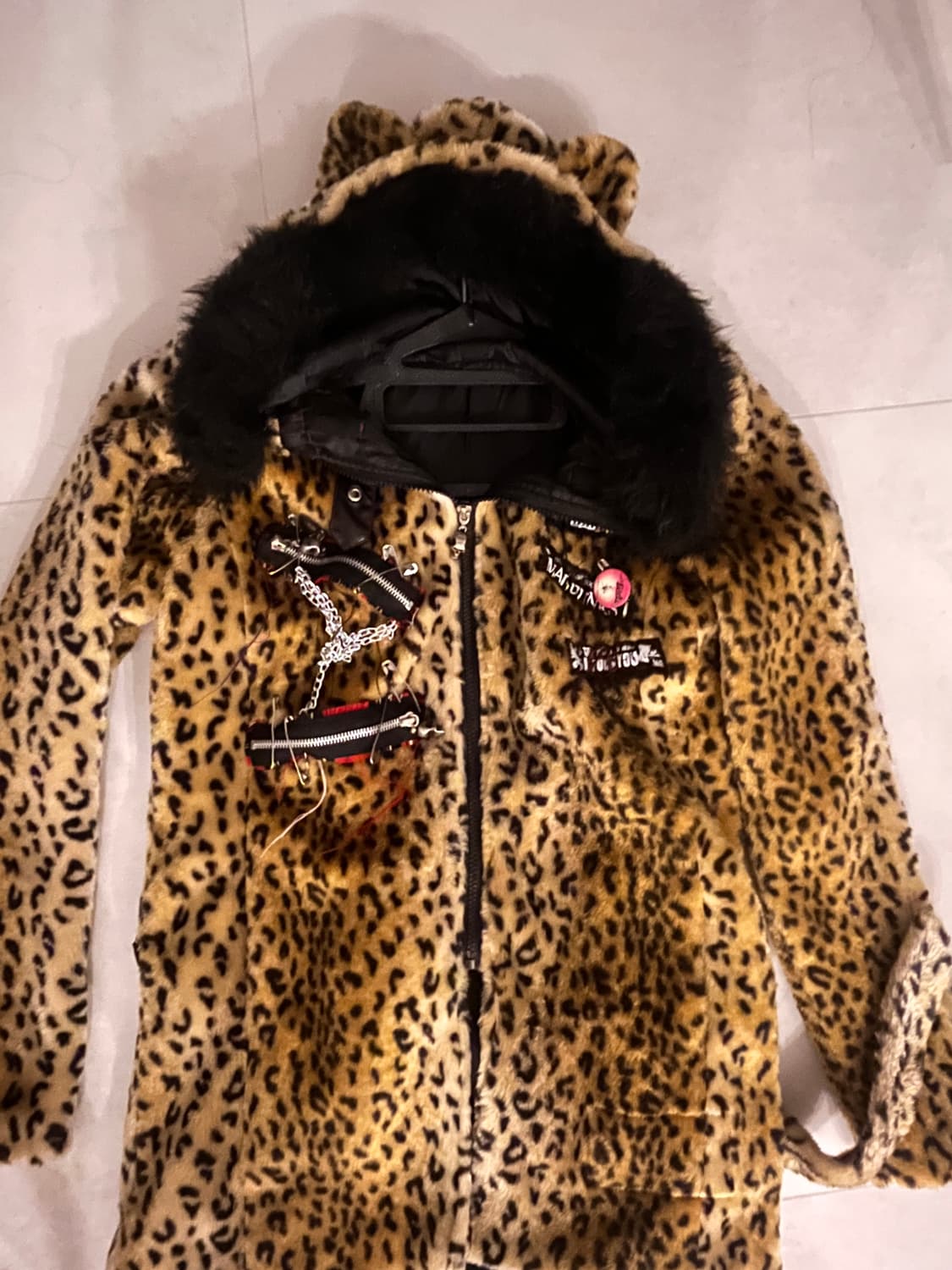 매드펑크 네코미미 퍼자켓 퍼후드집업 고스펑 상품이미지1