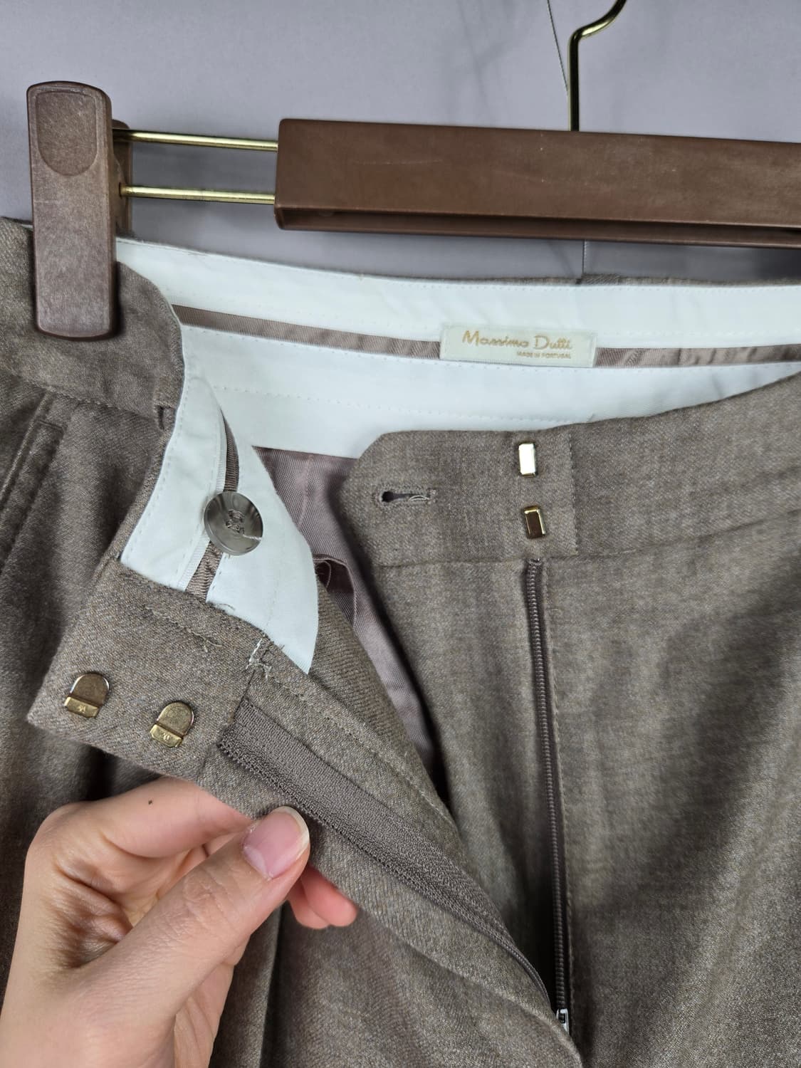 [무료배송]마시모두띠 US4 (30) 남성 핀턱 스판 슬랙스 정장 바지 상품이미지6