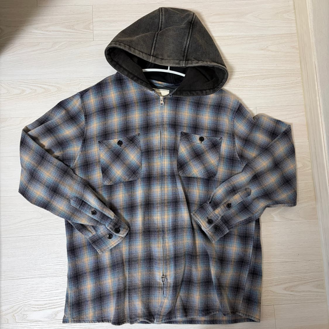 피어스 집업 후드 셔츠 m / 일본내수용 상품이미지2