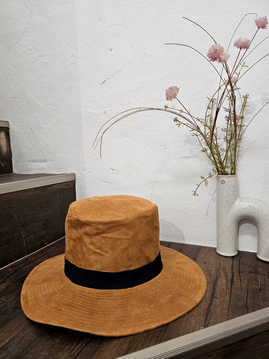 Japan 카라멜 하이크라운 카노티에 hat 상품이미지5