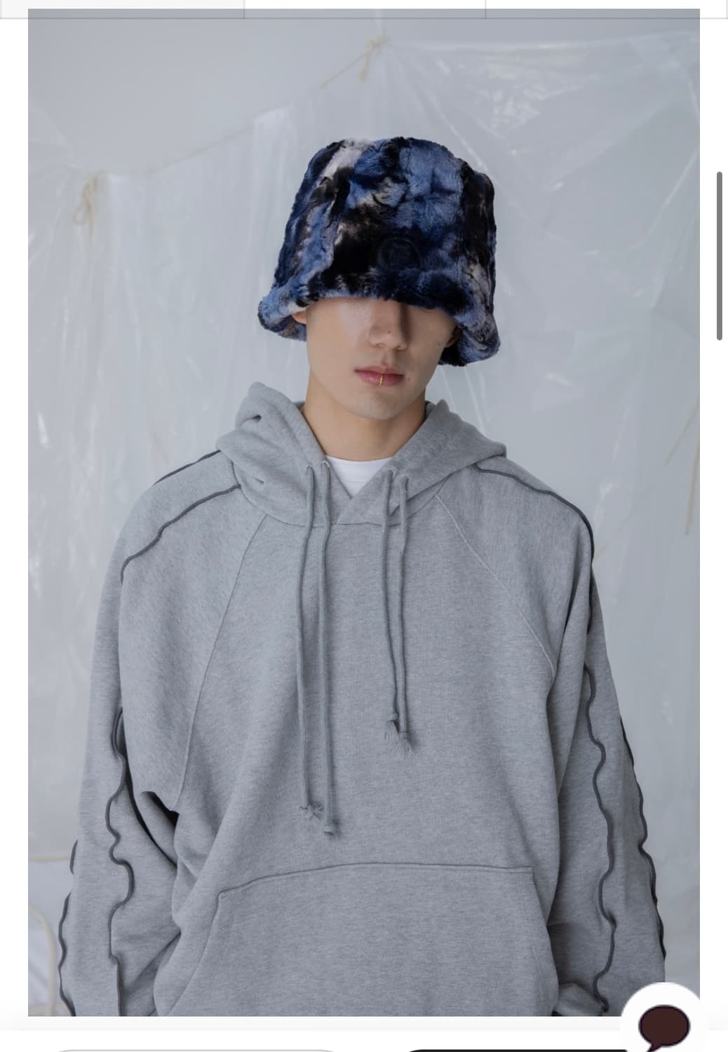 이스트인디고 EI Symbol 퍼 버킷햇 상품이미지3