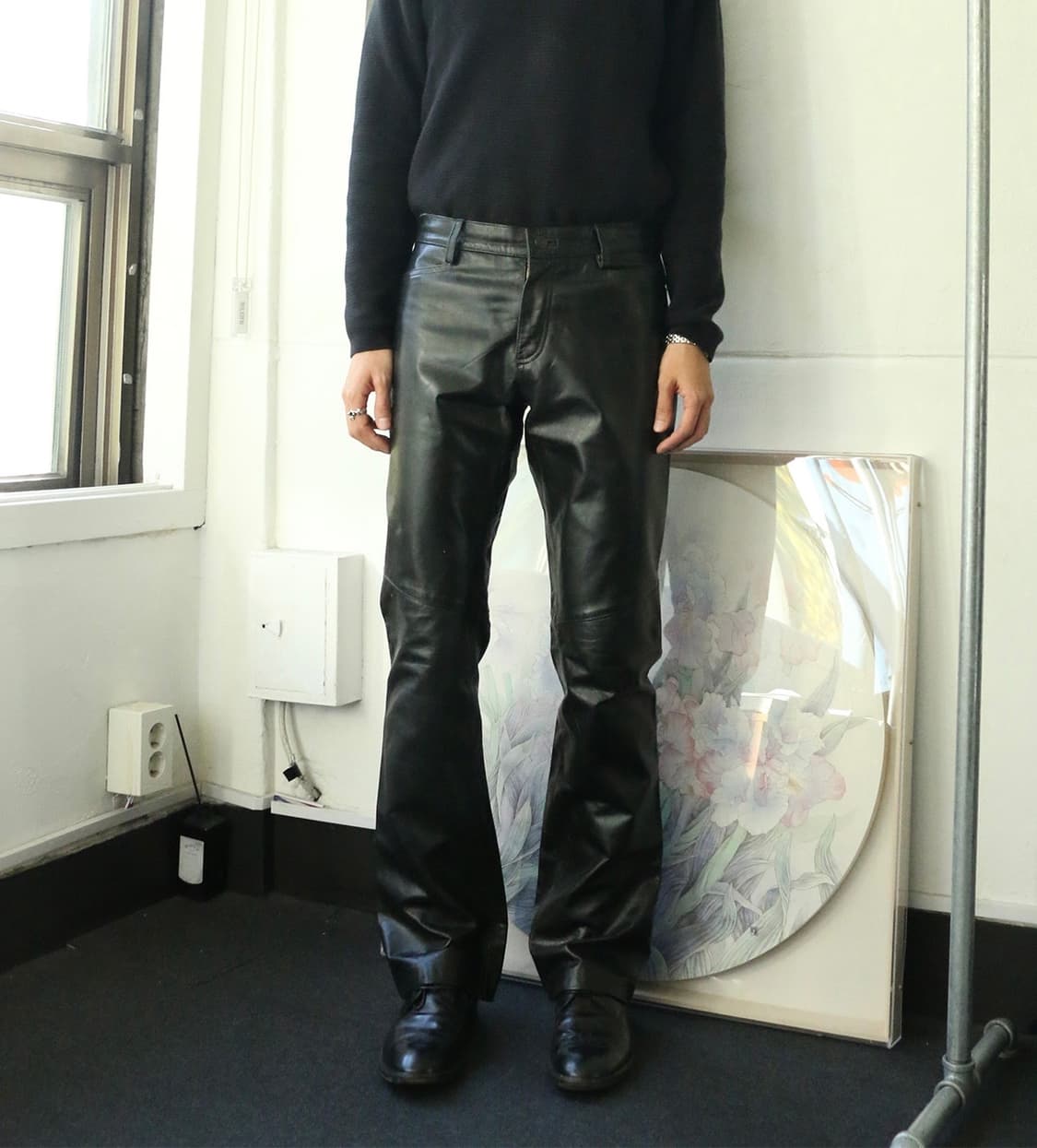 갭 레더 부츠컷 팬츠 상품이미지1