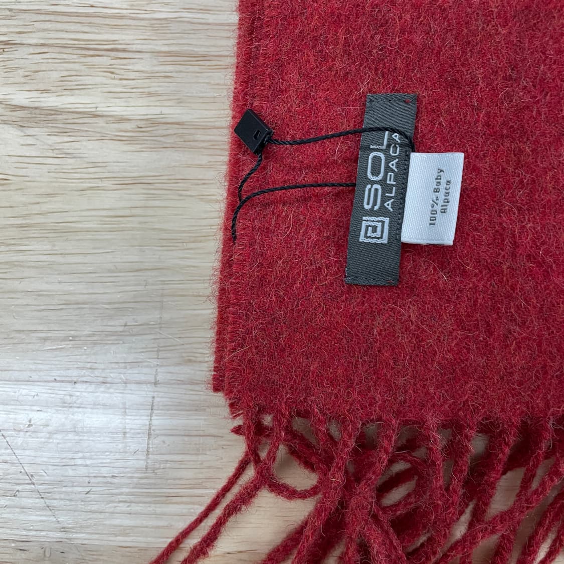 SOL ALPACA 머플러 레드 상품이미지3