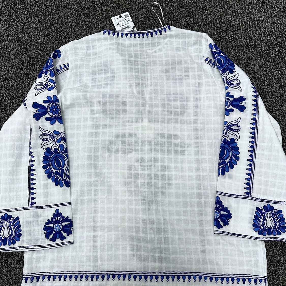 [새상품] ZARA 자라 여성 자수 원피스 화이트 M 상품이미지7