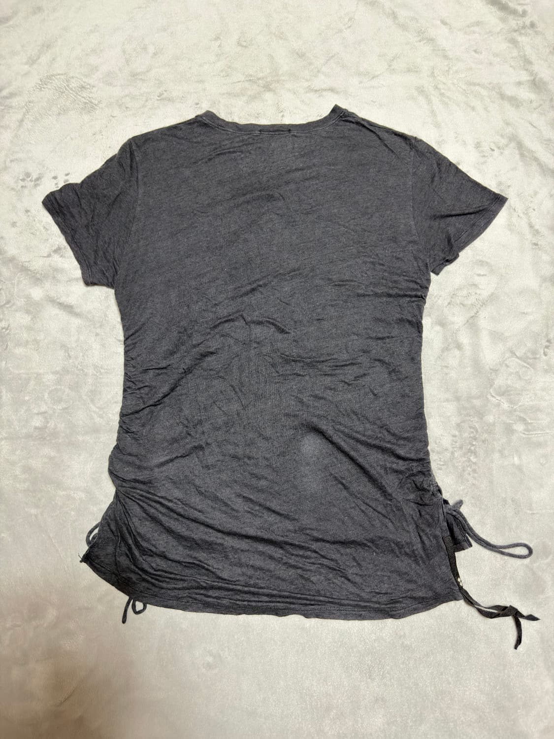 KMRII LACE UP PRINTING T SHIRT 1 상품이미지2