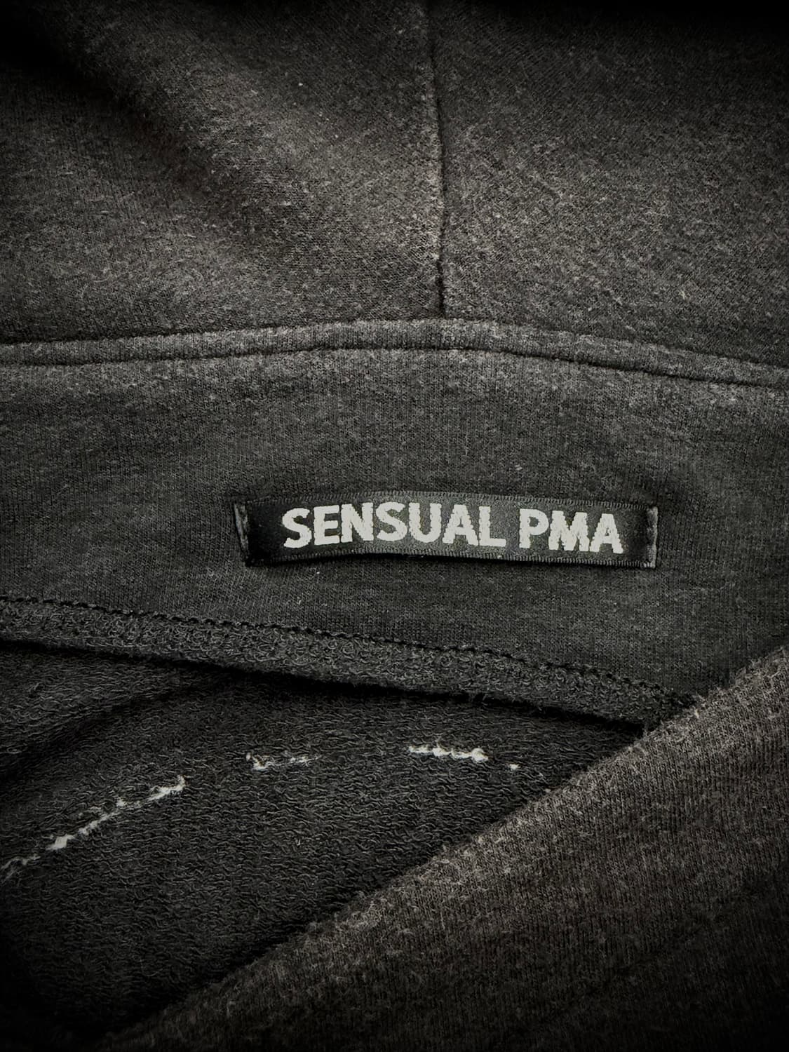 Sensual PMA 스컬 백포인트 사선 지퍼 워싱 후드집업 상품이미지9