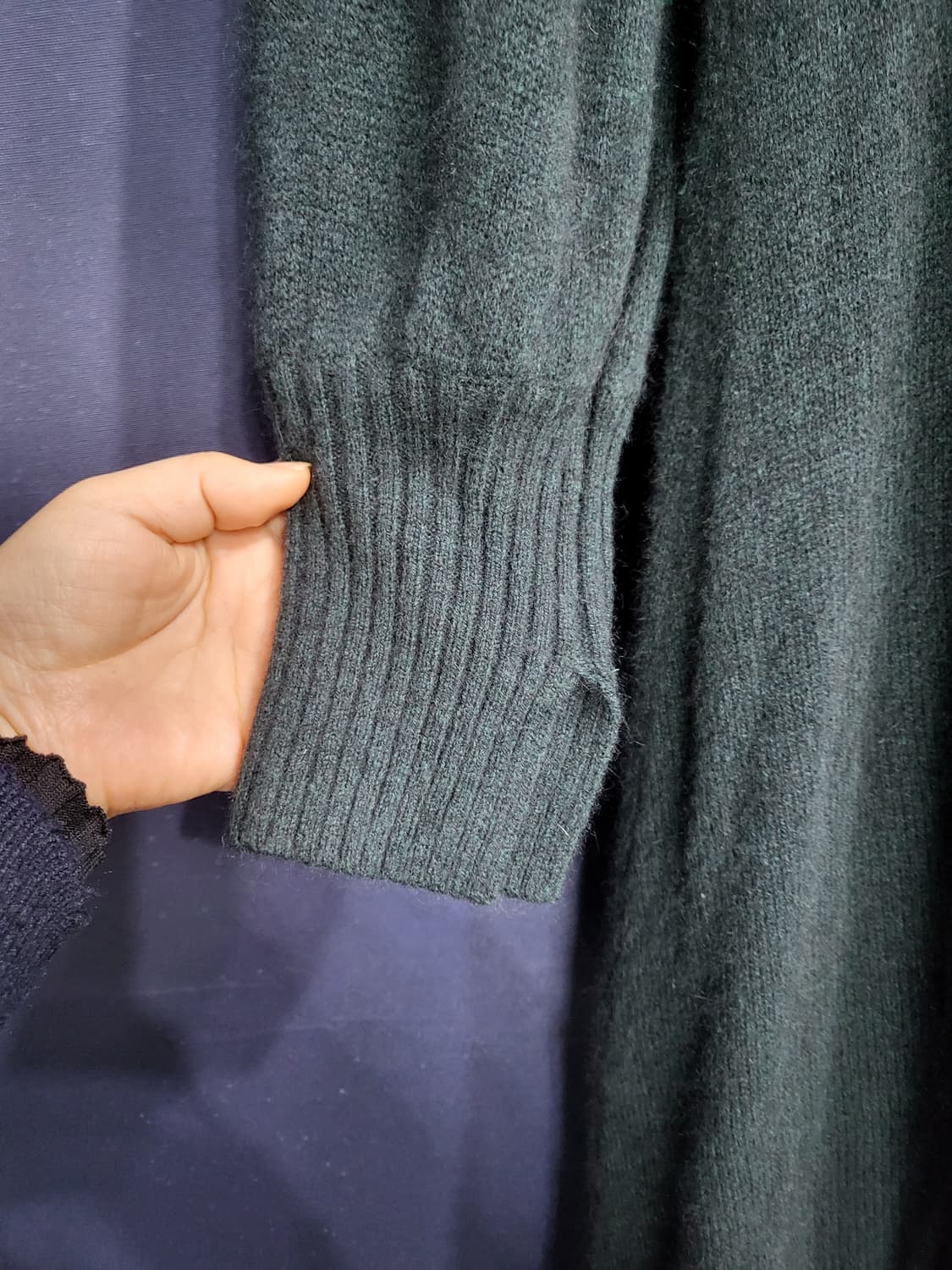 지스튜디오 양모.너구리 니트 롱집업 상품이미지5