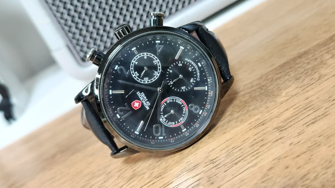 # 몽크로스 멀티펑션 남성용 가죽시계급처 상품이미지5