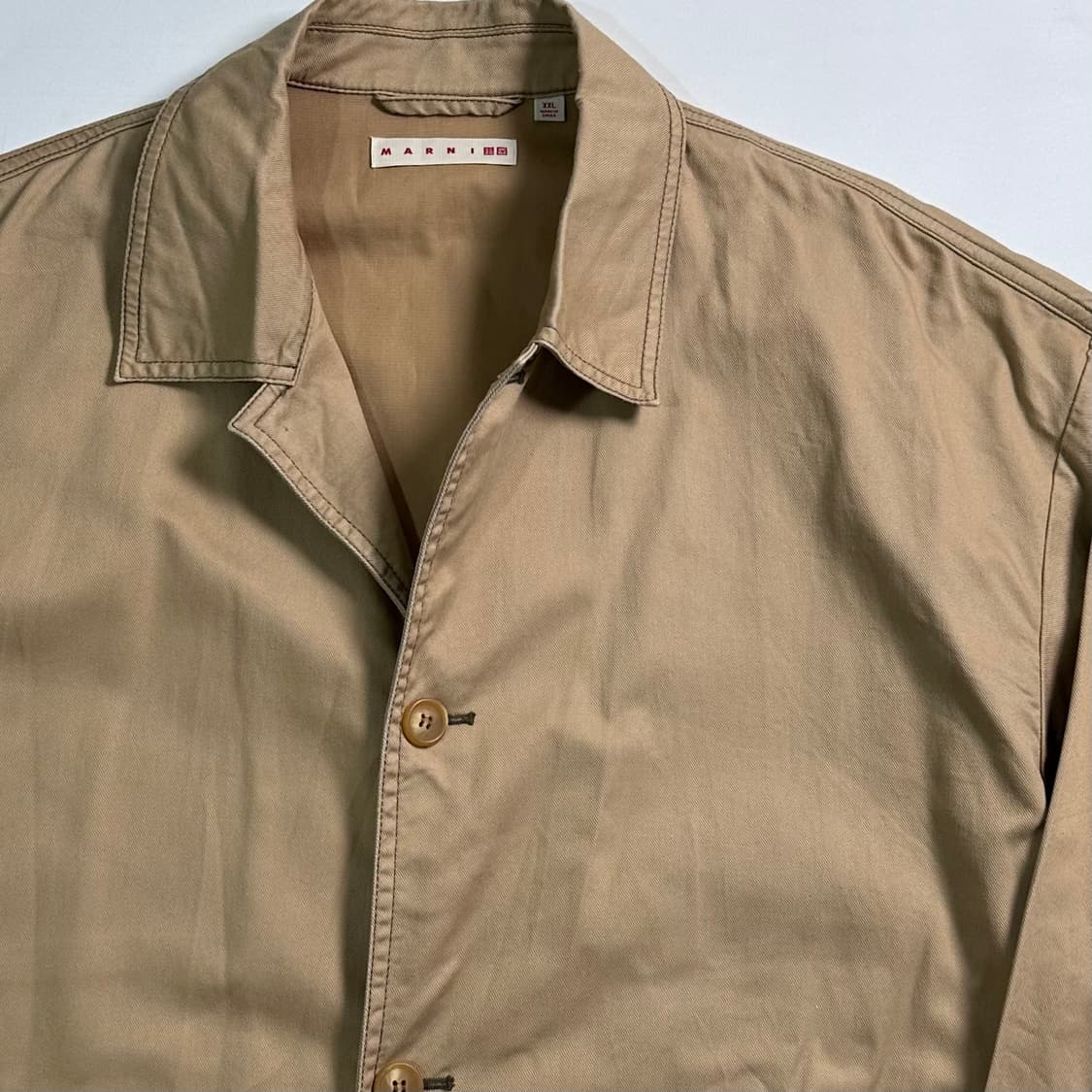 마르니x유니클로 베이지 코튼 자켓 상품이미지3