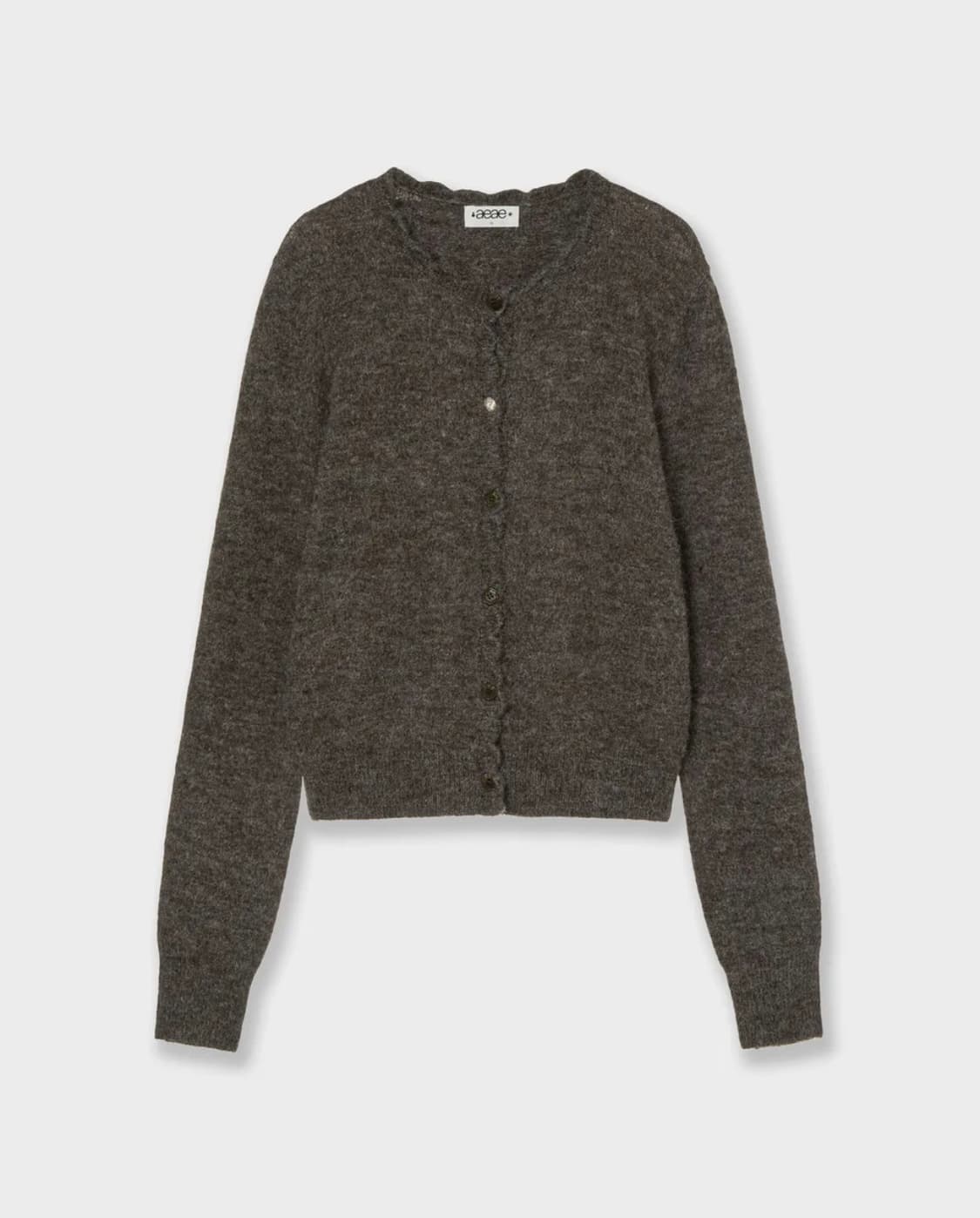 aeae SCALLOP ROUND NECK CARDIGAN 상품이미지1