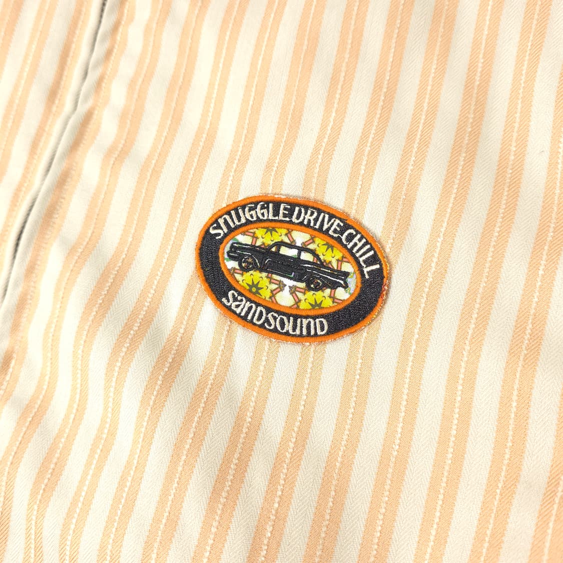 샌드사운드 스트라이프 폴리 블루종 그레이-오렌지 (L) 상품이미지3