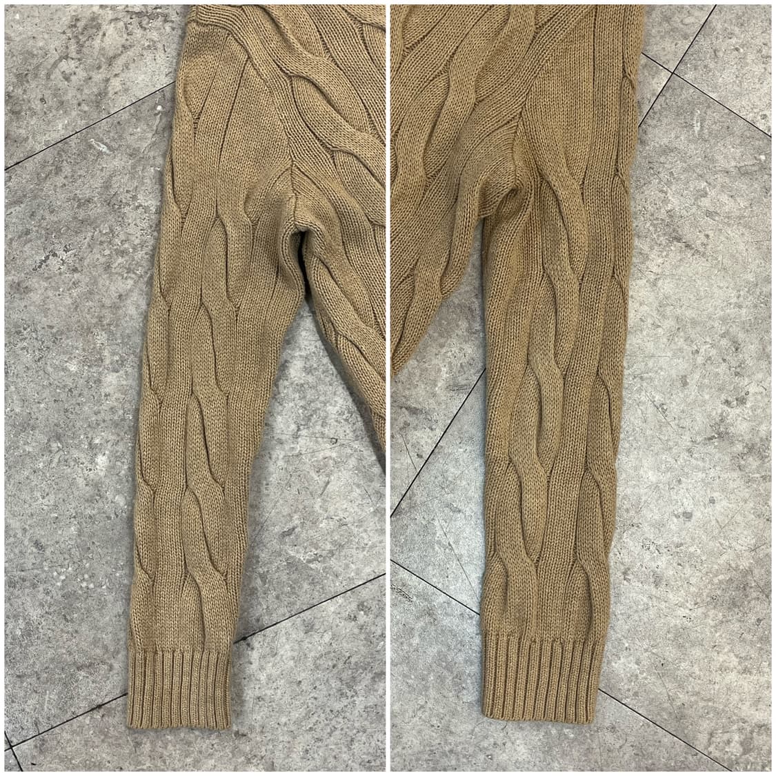 폴로 랄프로렌 트임 꽈배기 니트 베이지 M #csz3670 상품이미지8