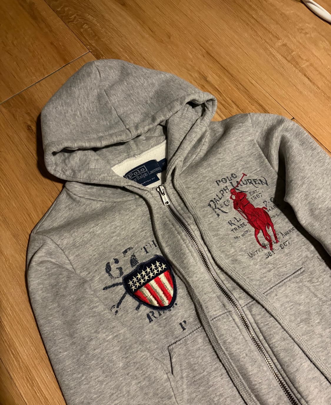 폴로 빅포니 성조기 후드집업 상품이미지1