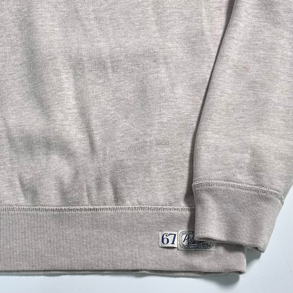 폴로 아치로고 베이지 맨투맨  상품이미지4