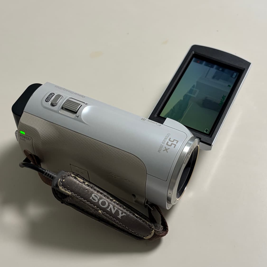 (희귀) sony 소니 SONY HDR-CX390 화이트 빈티지 캠코더 상품이미지3