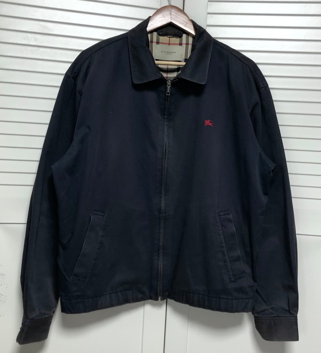 버버리 블루종 자켓 스윙톱 네이비 상품이미지1