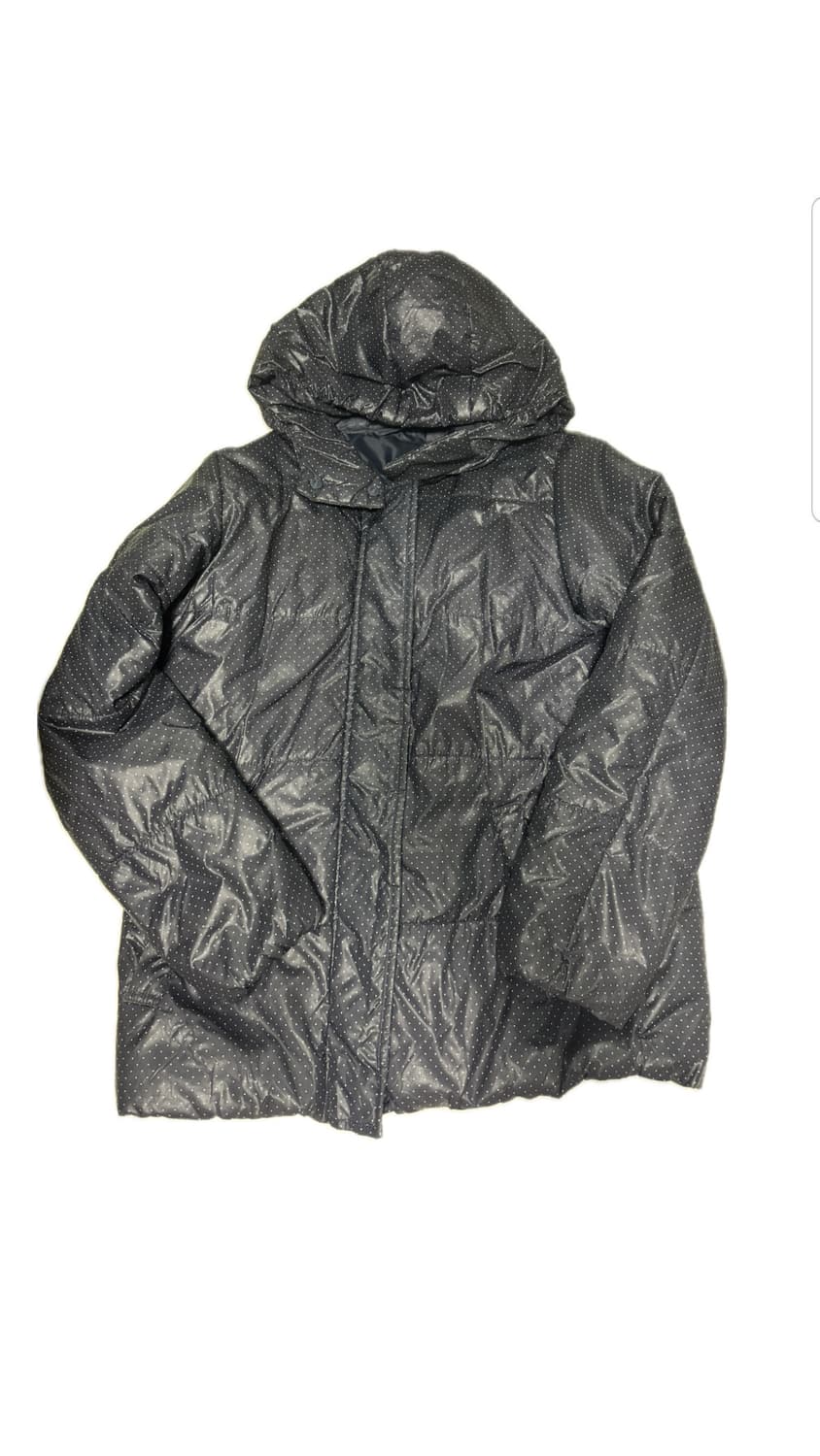 도트 땡땡이 네이비 패딩 상품이미지1