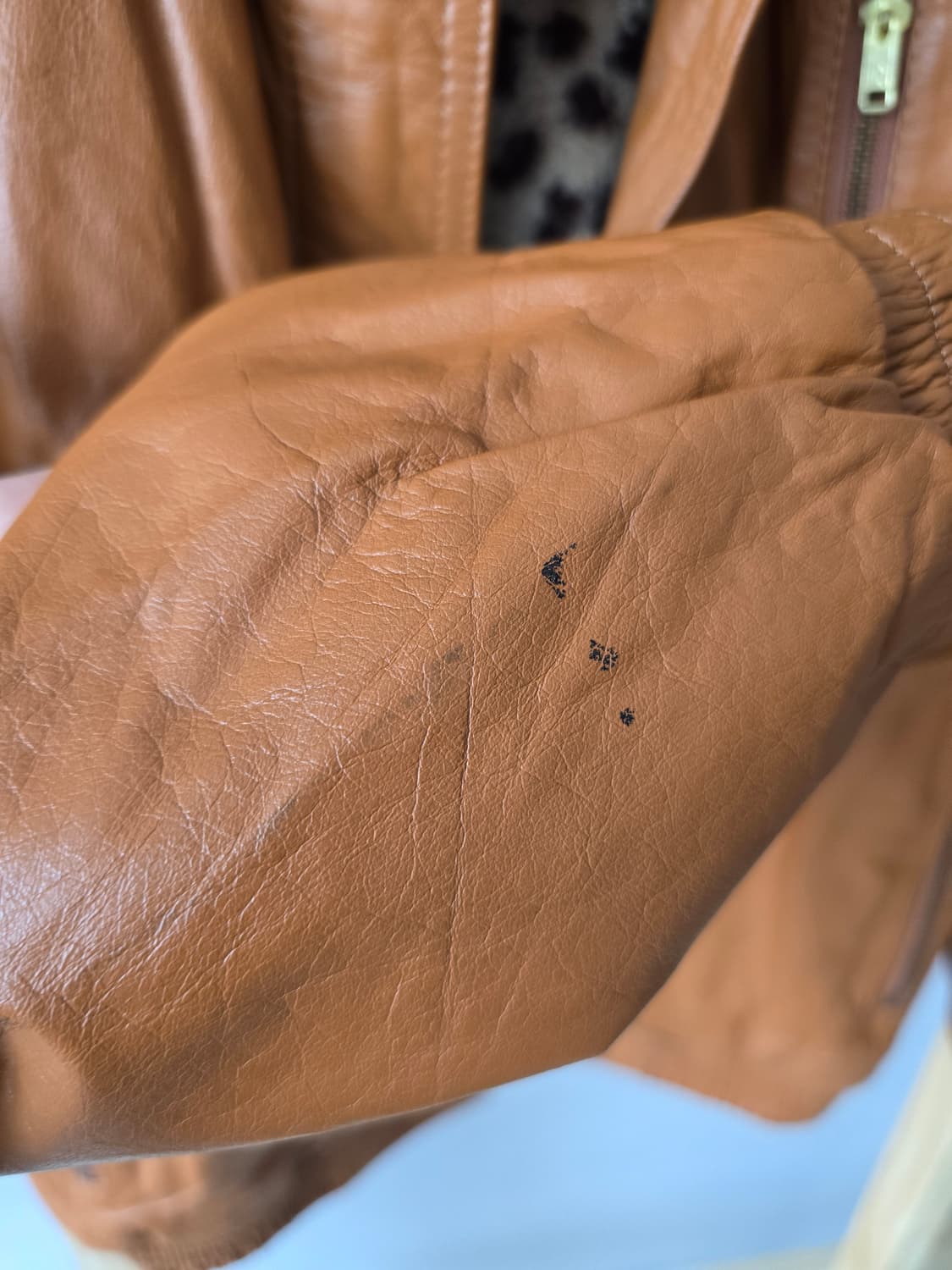 G-sports cow 가죽 봄버자켓 상품이미지5