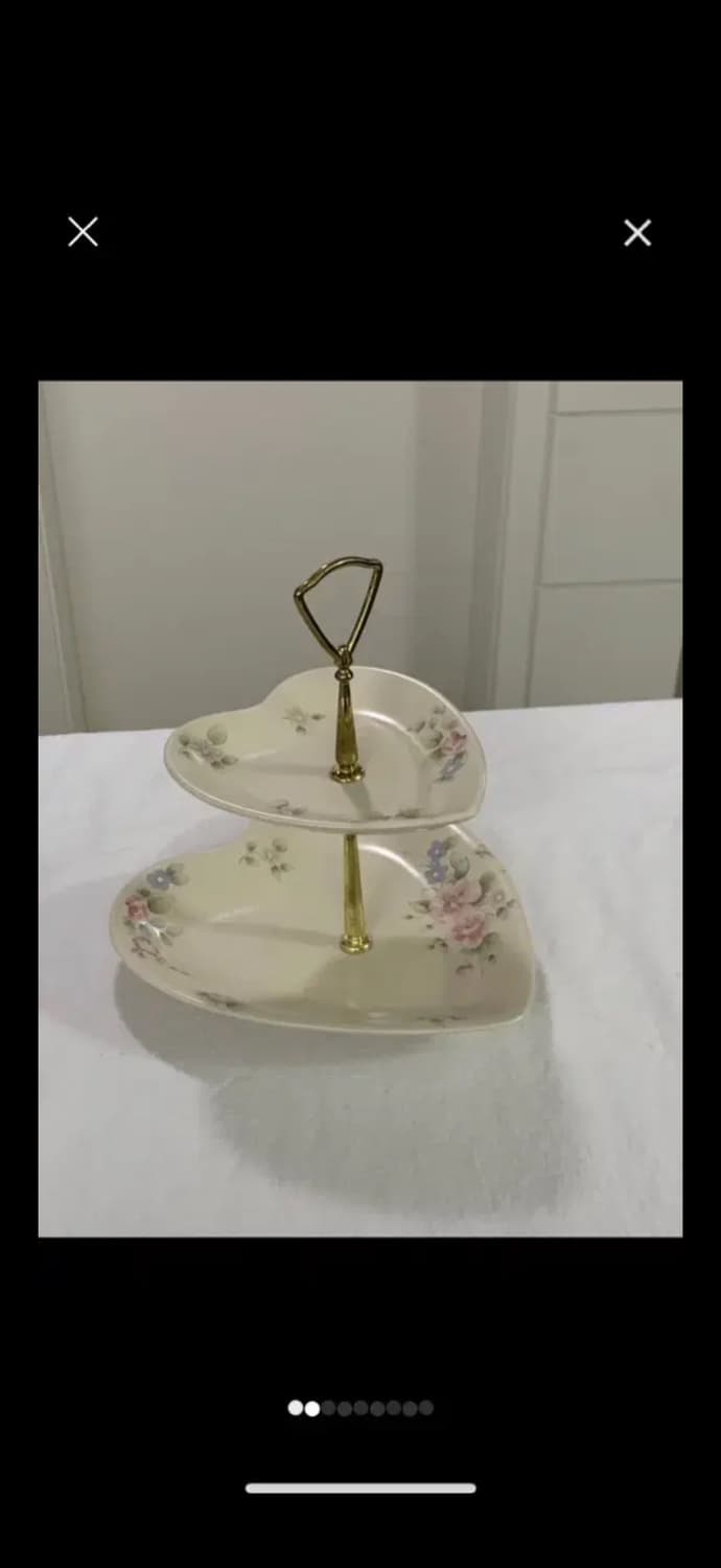 팔츠그라프 빈티지 2단 하트트레이  상품이미지1