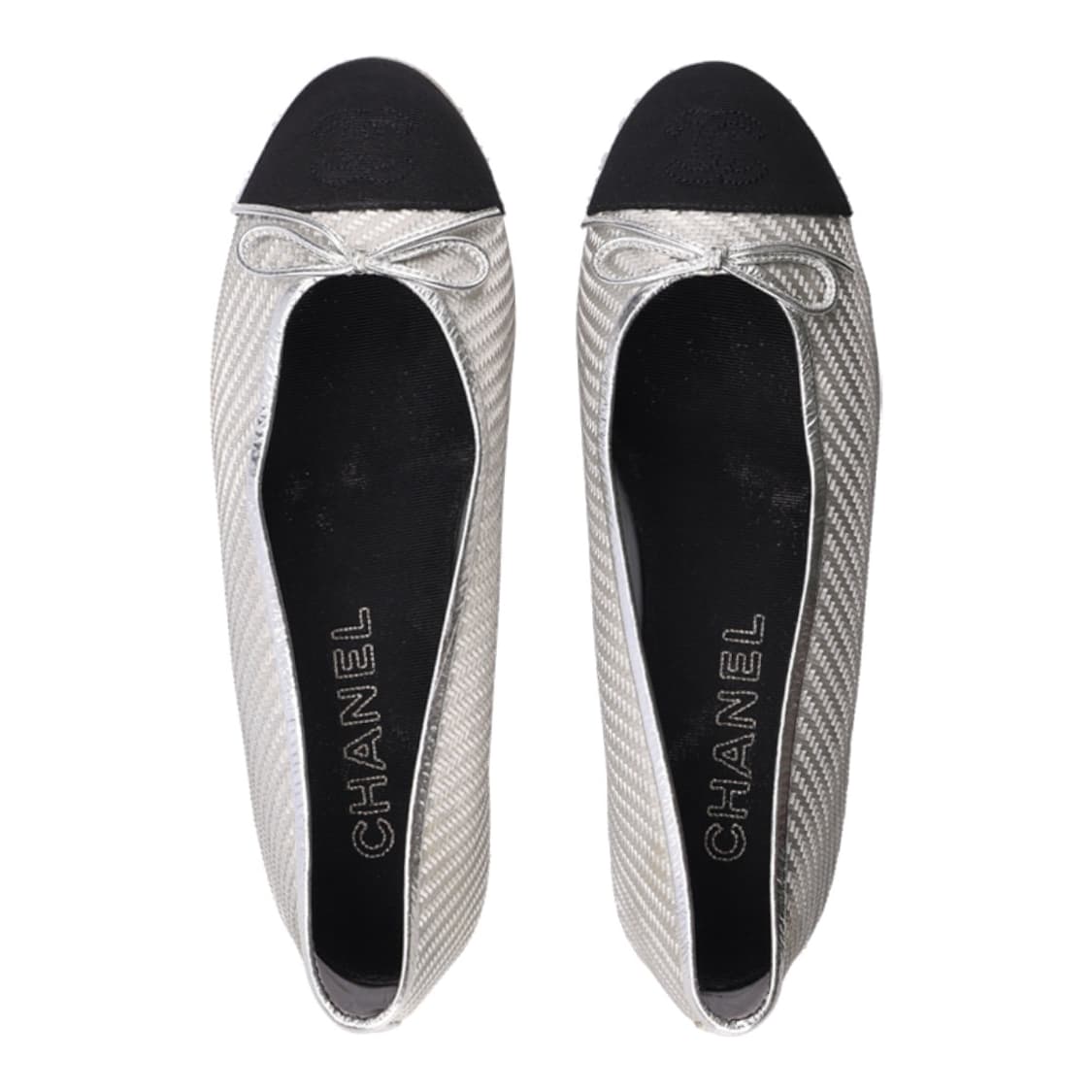 샤넬 G32842 발레리나 플랫 슈즈 메탈릭 39  상품이미지2