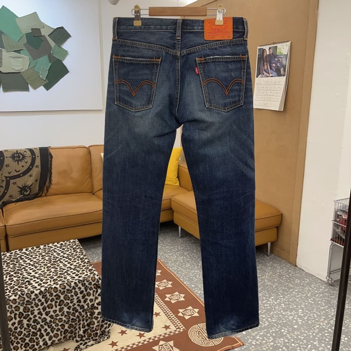 리바이스 523 빈티지 레트로 오렌지패치 데님팬츠 30인치 C09284 상품이미지4