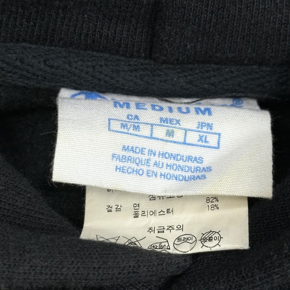 챔피온 리버스위브 헤비 블랙 후드티 (XL) 상품이미지6