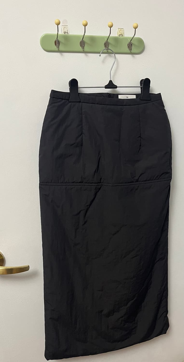 le padded long skirt 차콜 상품이미지1