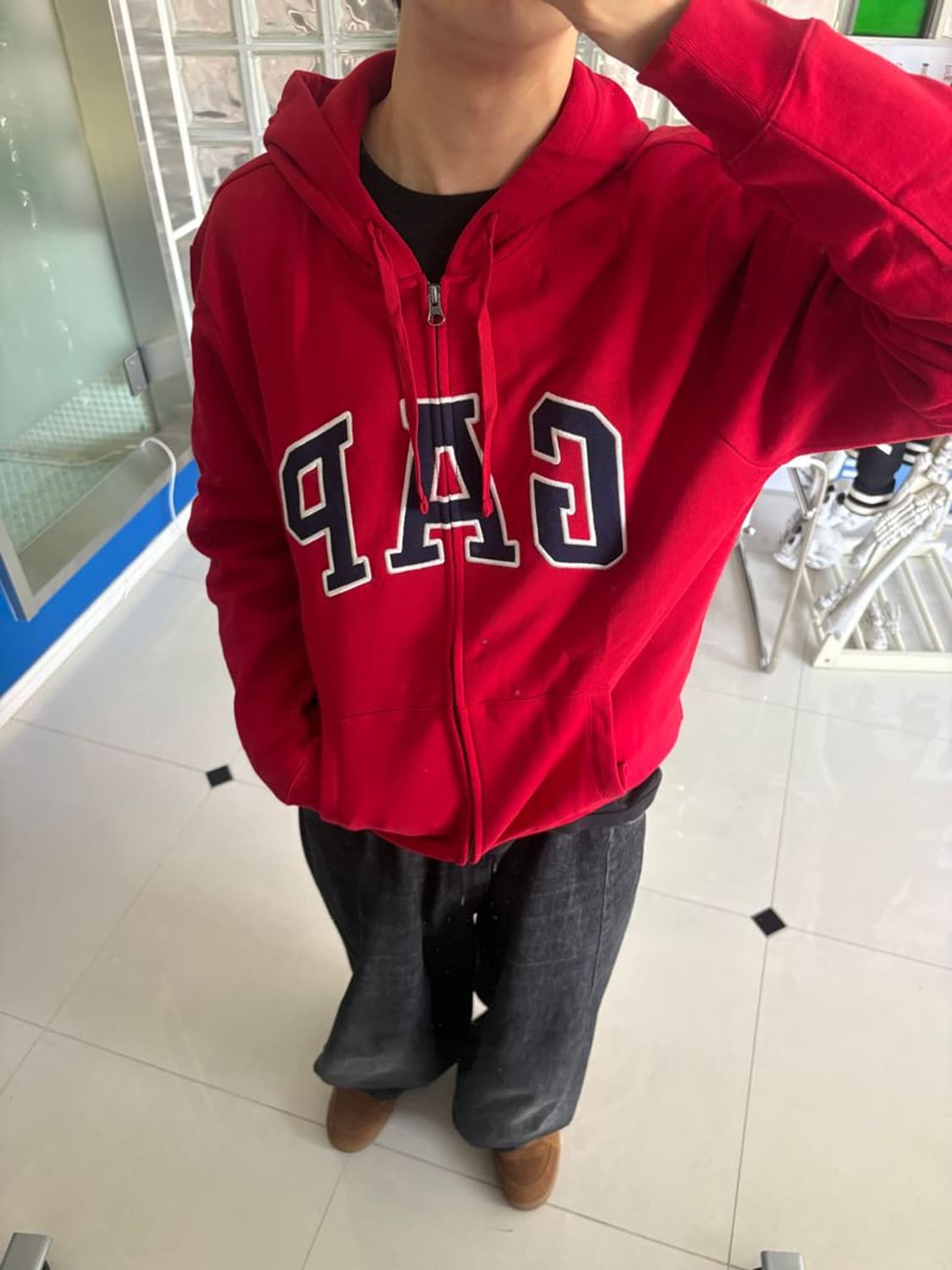 RELAX LOGO ZIPUP HOODIE 릴랙스 로고 지퍼 후드티 상품이미지5
