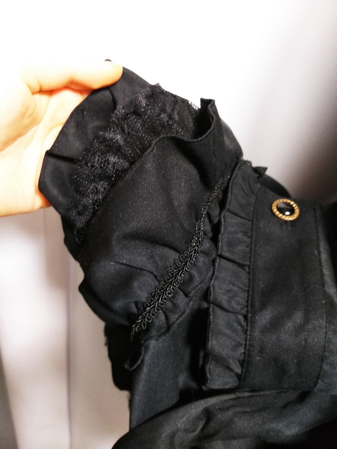 엑시즈팜 프릴레이스 트렌치코트 빈티지자켓 달천대장 히메갸루 모리걸 핀터깔 상품이미지2