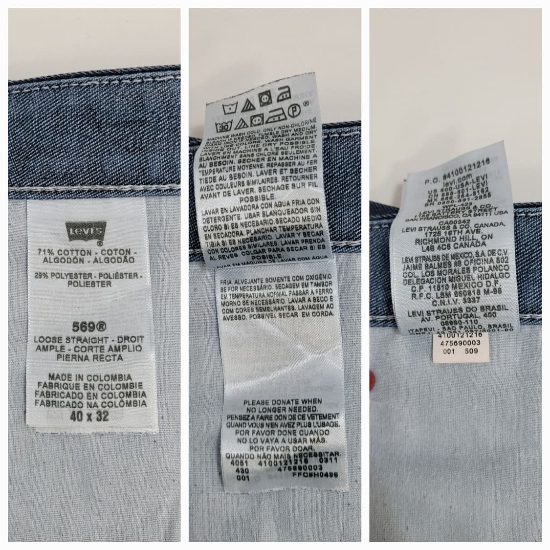 LEVI'S 리바이스 569 빅사이즈 데님 청바지 / 남 40
 상품이미지9