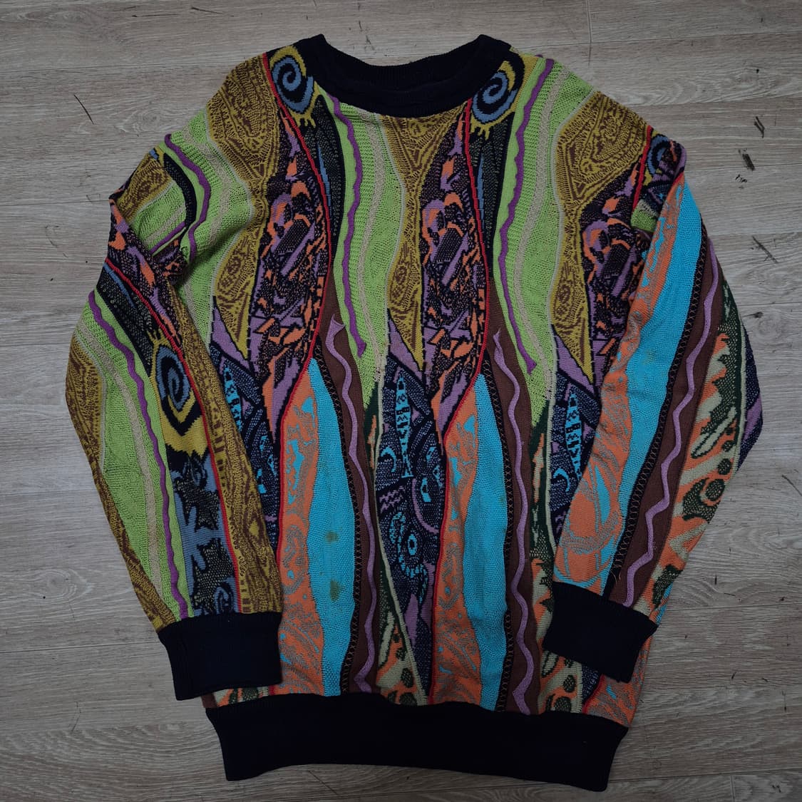 ARTFACT DESIGN 멀티 컬러 3D 패턴 니트 M(95) 상품이미지1