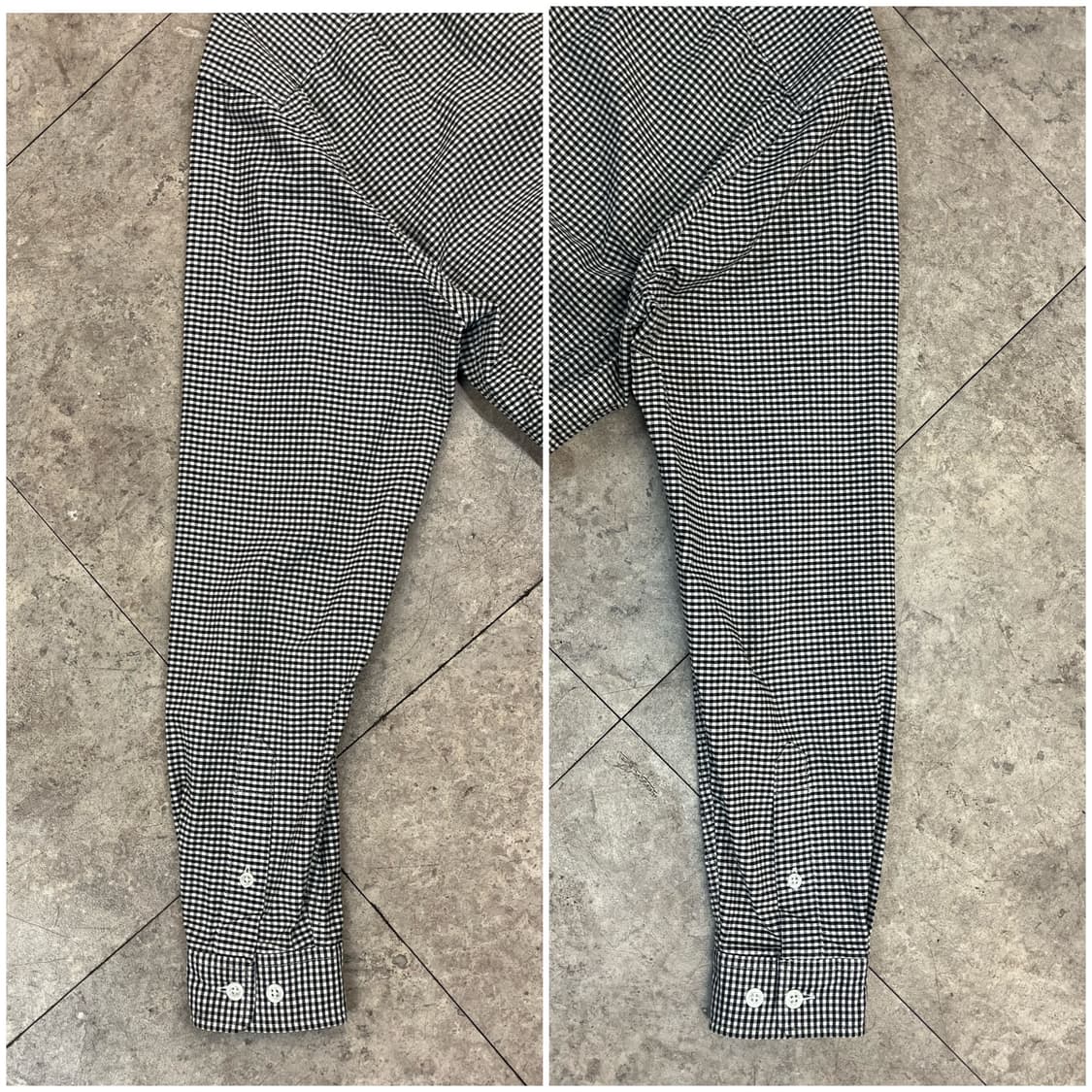 라코스테 깅엄 체크 셔츠 블랙 M #csz3470 상품이미지9