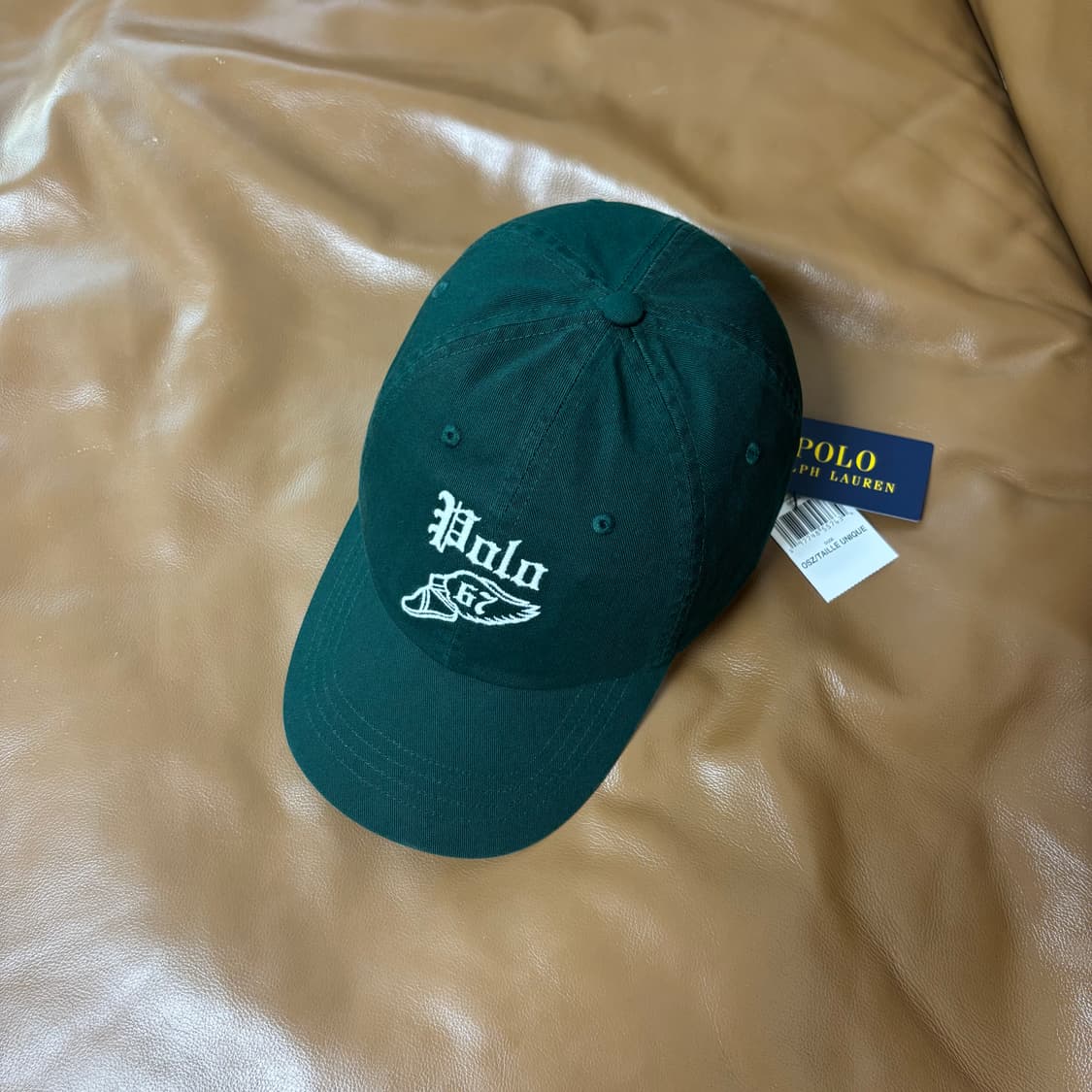 POLO 폴로 6패널 볼캡 모자 윙로고 워시드 그린 상품이미지5