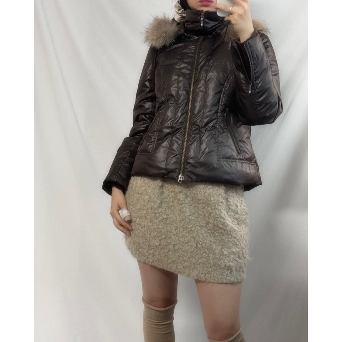 덕 다운 퍼 후디드 푸퍼 자켓 상품이미지1