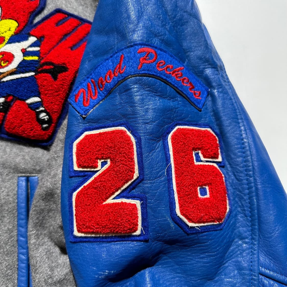 Kansai University  울레더 바시티 자켓 상품이미지6