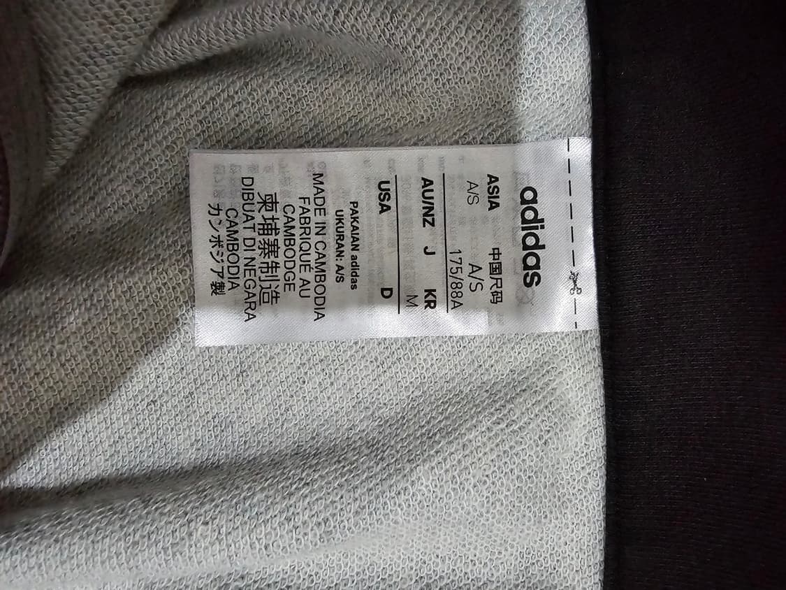 아디다스 회색 코튼 트랙탑 져지 S~M 상품이미지5