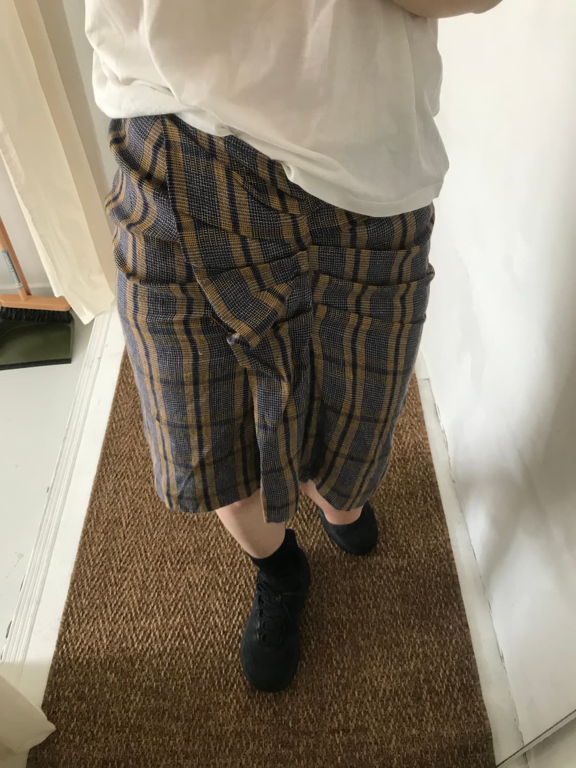 front point check skirt 상품이미지3