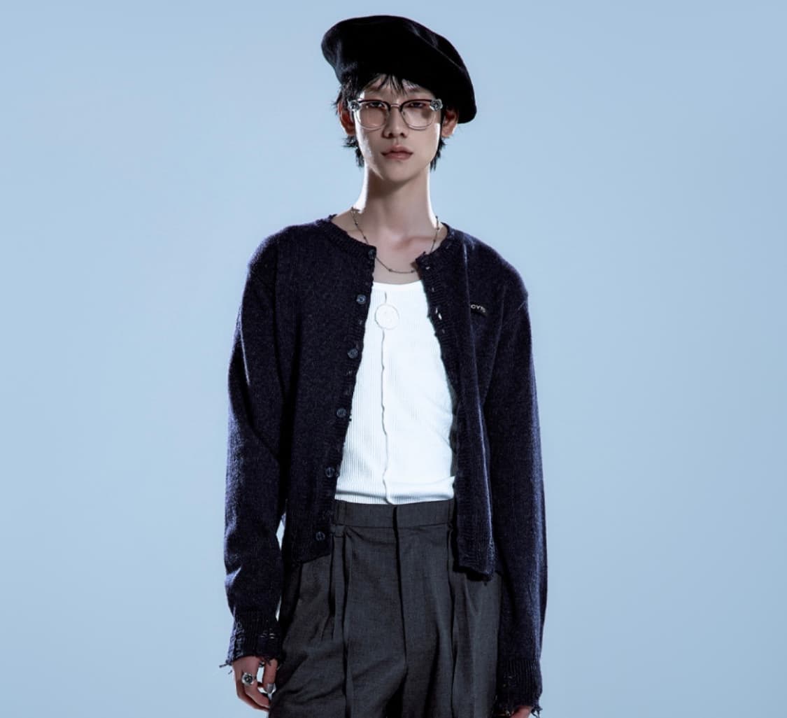 레씨토 디스트로이드 가디건(네이비) 상품이미지2