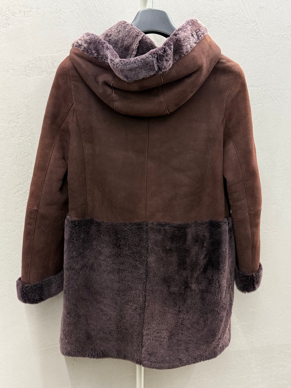 ROBO 로보 천연가죽 천연모피 후드 무스탕 코트 새제품 66 상품이미지10