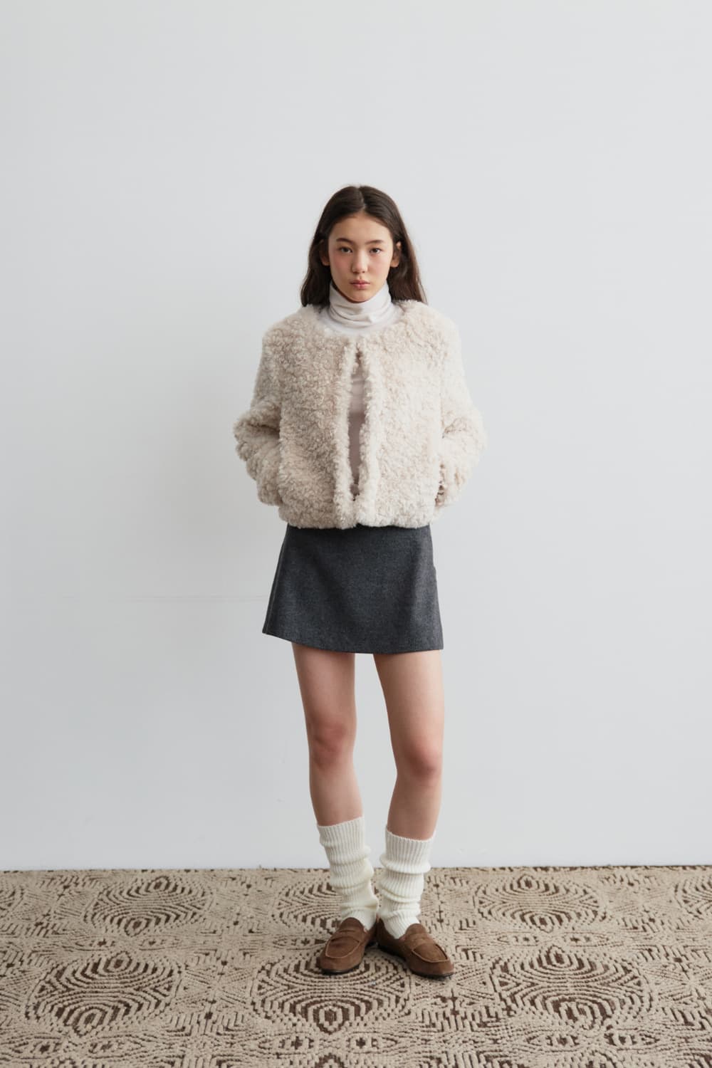 마그넷아카이브 soft fur jacket 소프트 퍼자켓 아이보리 상품이미지1