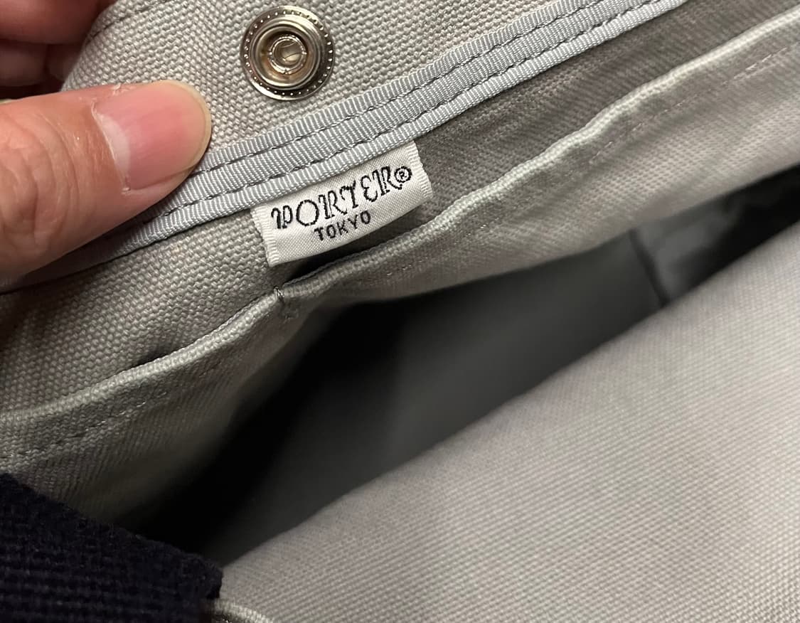 요시다 포터 캔버스 토트백 네이비/회색 상품이미지8