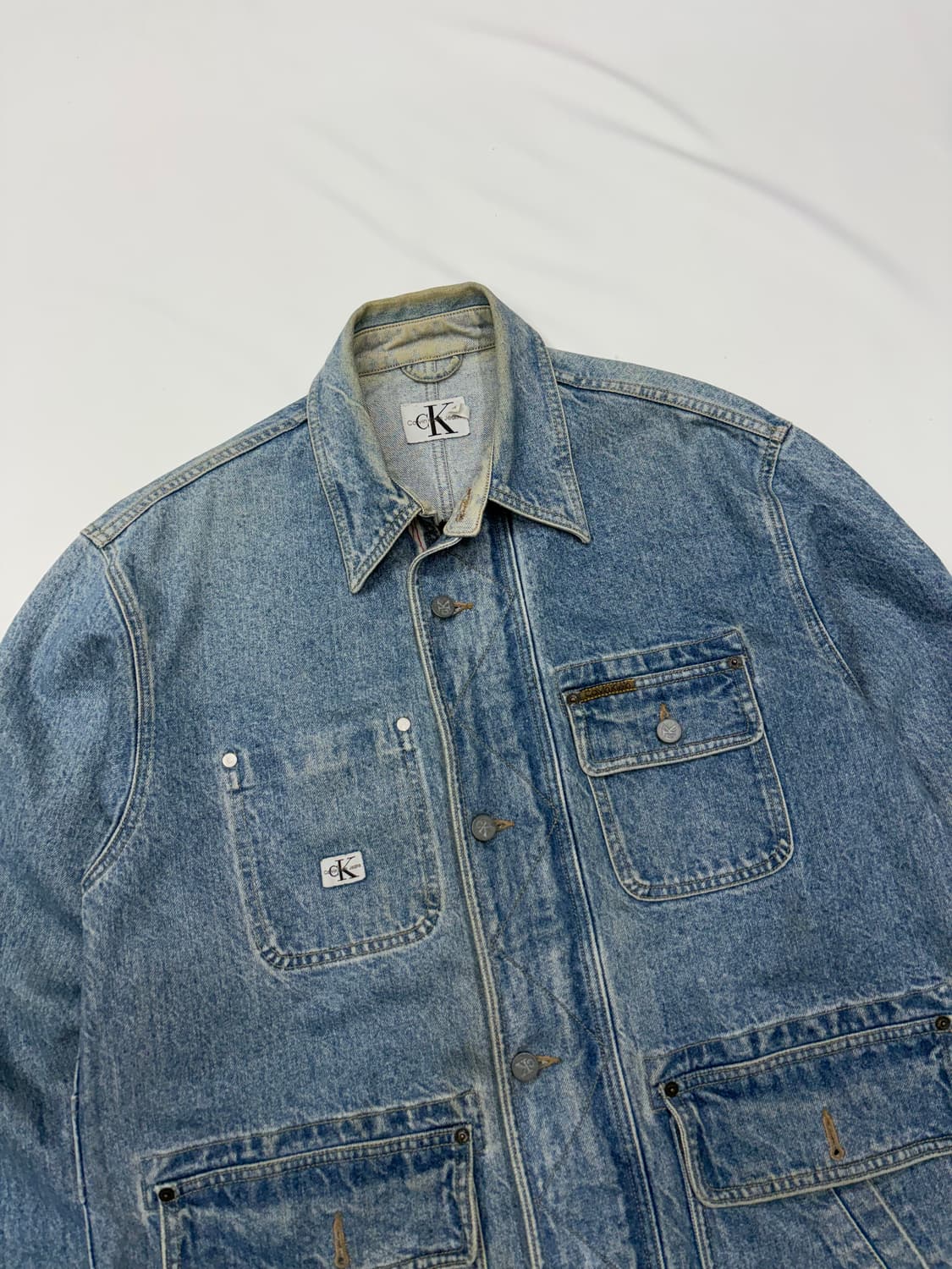 90s CK 캘빈클라인 데님 트러커 워크자켓 상품이미지3